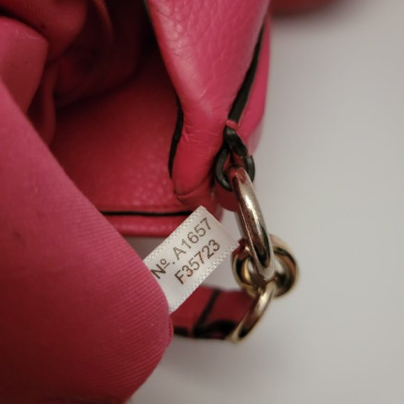 Coach Dahila Pink Leather Phoebe Edie Shoulder Bag RARE 35723 Barbie Barbiecore. - Picture 11 of 11